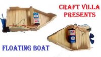 ساخت کاردستی با چوب بستنی : قایق موتوری