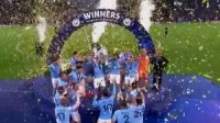 مراسم اهدای جام قهرمانی UCL به منچسترسیتی