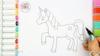 نقاشی یونیکورن | آموزش نقاشی یونیکورن unicorn | نقاشی برای کودکان