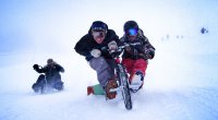 هیجان سه چرخه سواری در برف