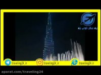 ⁣رقص نور برج خلیفه دبی