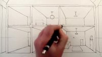 How to Draw a Room in One-Point Perspective in a House