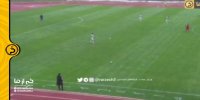 حرکت عجیب میثم منیعی سرمربی گل ریحان در دیدار با مس