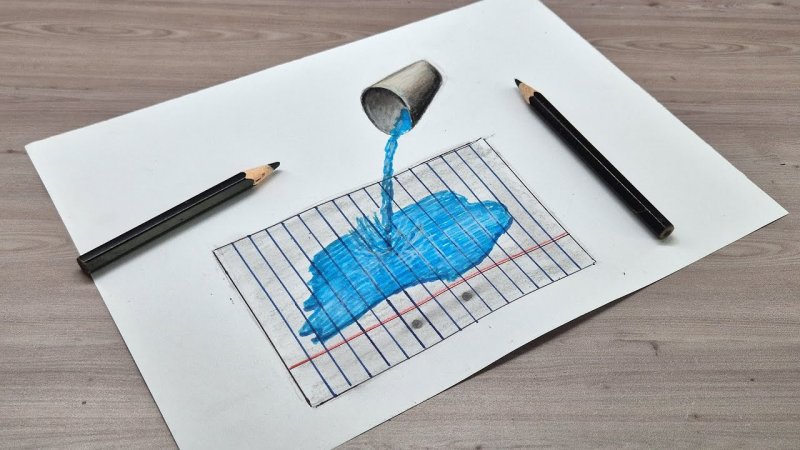 آموزش نقاشی سه بعدی آسان و باحال