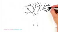 آموزش نقاشی/نقاشی درخت پاییزی کودکانه.
