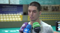 صحبت‌های طاها محسنی کاپیتان تیم ملی والیبال زیر 17 سال پسر ایران در آخرین تمرین در تهران