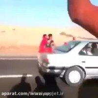 تصادف ناگوار کامیون و موتورسوار در عروسی