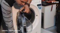 آموزش تعمیرات لوازم خانگی | باز کردن درب ماشین لباسشویی | آموزش مجازی فن آموزان