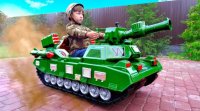 ماشین بازی پسرانه با سنیا : ماشین تانک جنگی