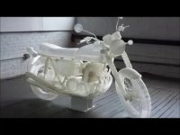 پرینت سه بعدی موتورسیکلت هوندا کلاسیک 1972