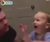 بچه و پدر بامزه