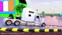 کارتون ماشین های رنگی : تریلی مخصوص حمل انواع ماشین