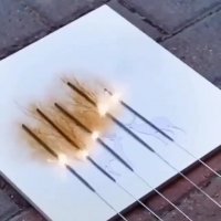 خلق اثر هنری زیبا با استفاده از فشفشه