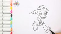 نقاشی کارتون پاو پاترول | آموزش نقاشی انیمیشن Paw patrol| نقاشی برای کودکان