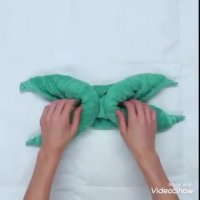 تا کردن جالب حوله