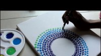 نقاشی ساده روی بوم با رنگ های اکریلیک ویژه مبتدیان