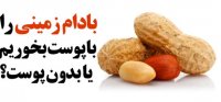 بادام زمینی را با پوست بخوریم یا بدون پوست
