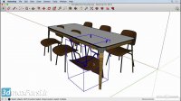 فیلم آموزش اسکچ آپ SketchUp Flipping  mirroring object