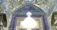 لحظاتی دیدنی ازغبار روبی مضجع شریف امام رضا علیه السلام