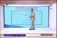 ریاضی و آمار پایه یازدهم انسانی و معارف اسلامی : دوشنبه 15 اردیبهشت