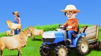 فیلم ماشین بازی کودکانه : تراکتور و کار در مزرعه حیوانات