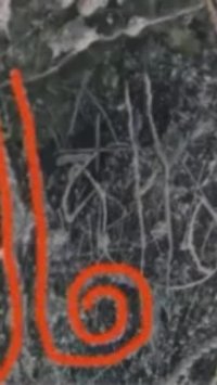 سنگ نگاره های لاخ مزار روستای کوچ بیرجند