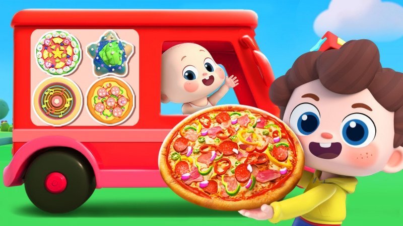 برنامه کودک بیبی باس baby bus  : شعر الفبای انگلیسی ABC  و پیتزا