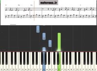 نت پیانو مو به مو از رضا بهرام