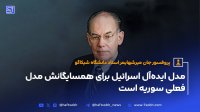 پروفسور جان میرشهایمر: مدل ایده آل اسرائیل برای همسایگانش مدل فعلی سوریه است
