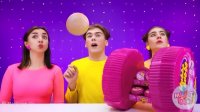 ترفند خوراکی سه نفره هوبا بوبا صورتی یا صولتی - تفریحی سرگرمی