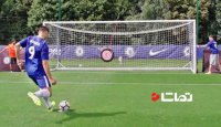 چالش شوت زدن با بازیکنان چلسی