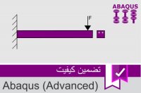 تحلیل تیر یکسر گیردار پیش تنیده در آباکوس