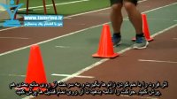 آموزش حرکت پرش از روی قندیل Front Cone Hops (or hurdle hops)