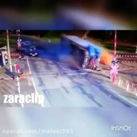 حوادث خطرناک برای خودروها بهترین کلیپ های خیییییلی باحال جذاب خنده دار و لذت بخش