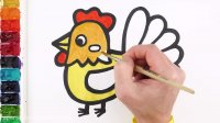 اموزش نقاشی برای کودکان | مرغ