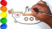 آموزش نقاشی به کودکان - قایق