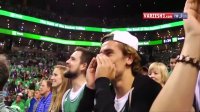 گریزمان تماشاگر ویژه بازی پنجم فینال کنفرانس شرق NBA