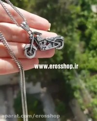 گردنبند با آویز اسپرت طرح موتور هارلی دیویدسون erosshop