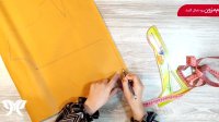 آموزش خیاطی به روش مولر 23 - آموزش الگوی یقه سه‌سانتی