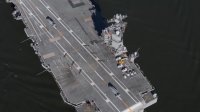 Aerial View Of America's Newest Aircraft Carrier • PCU Ford