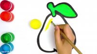 آموزش نقاشی به کودکان : گلابی