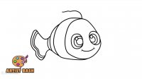 آموزش نقاشی Nemo - نقاشی نمو - آموزش نقاشی کودکان