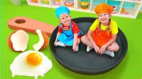 آشپزی کودکانه واقعی - ماجراهای دیانا و روما  و بازی کافه داری با اولیور