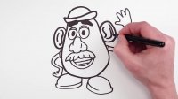 آموزش نقاشی به کودکان : طراحی شخصیت آقای سیب زمینی
