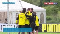 درگیری عثمان دمبله و رومن بورکی در تمرینات دورتموند