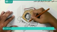 آموزش نقاشی و رنگ آمیزی لونه ی پرنده به کودکان