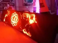 تابلو روان قرمز طیف دار