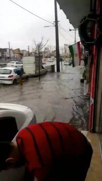 آبگرفتگی ناشی از بارش شدید باران در البرز