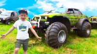 فیلم ماشین بازی کودکانه پسرانه با الکس : مانستر تراک بزرگ واقعی
