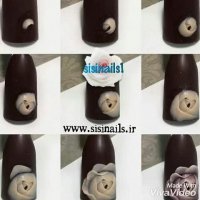 طراحی گل با ژل ادامسی😍🌹